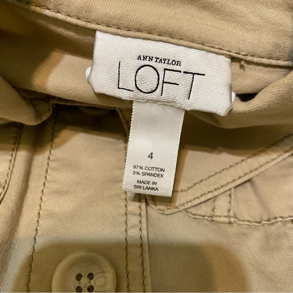 LOFT Women's Utility Jacket in Tan - Picture 6 of 11